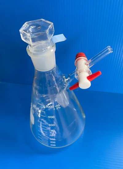 Flask Inert Gas,1 L, J.29/32, PTFE stopcock "Pyrex"