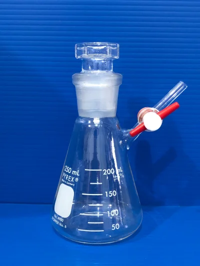Flask Inert Gas 250 ml,J.29/32,PTFE stopcock"Pyrex"