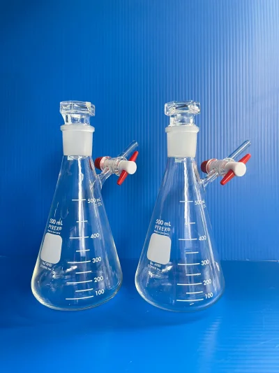 Flask Inert Gas 500 ml,J.29/32,PTFE stopcock"Pyrex"