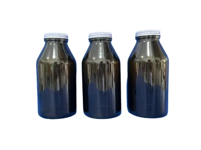 ขวดยาเม็ดสีชา 750 ml. พร้อม ฝาเหล็กเคลือบขาว