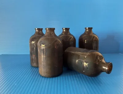 Vial 100 ml, Amber ,Crimp neck,(126EA/Pack),(ขวดวัคซีน)