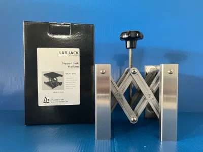 Lab Jack Stainless base 15 x 15 cm, "Korea ace"