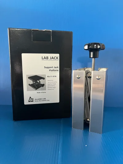 Lab Jack Stainless base 15 x 15 cm, "Korea ace"