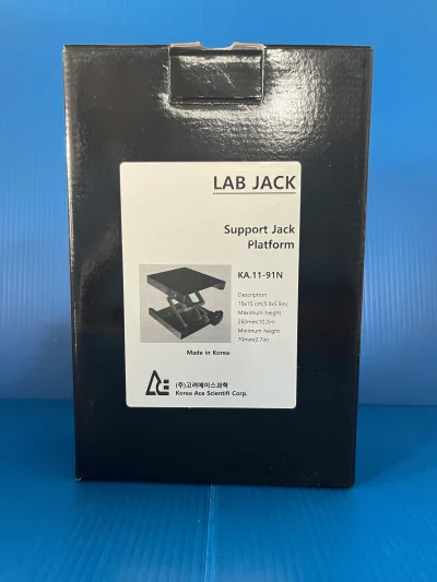 Lab Jack Stainless base 15 x 15 cm, "Korea ace"