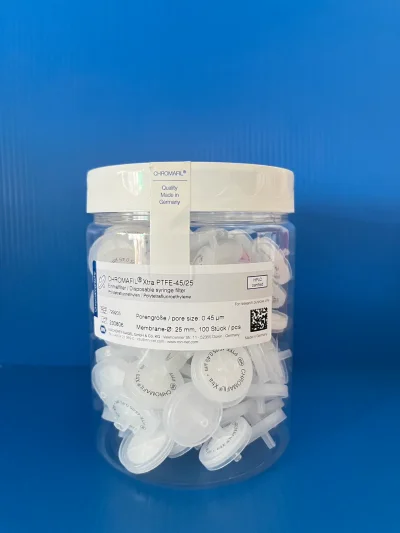 PTFE syring fillter, 0.45 um, 25 mm, 100/Pk, "MN"
