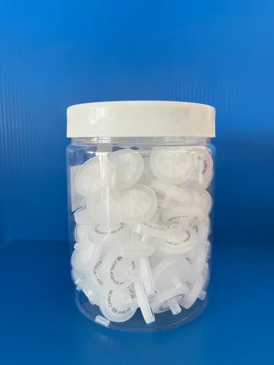 PTFE syring fillter, 0.45 um, 25 mm, 100/Pk, "MN"