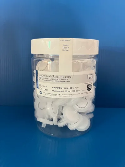 PTFE syring fillter, 0.2 um, 25 mm, 100/Pk, "MN"