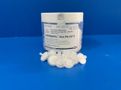 Nylon Syring Filter 0.45 um , 13 mm. (ตัวกรองสารละลาย)