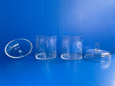 Crucible Quartz with Lid 100ML. (made to order)