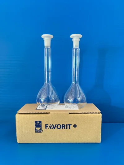 Volumetric flask PE stopper Class A 100ml,"Favorit"