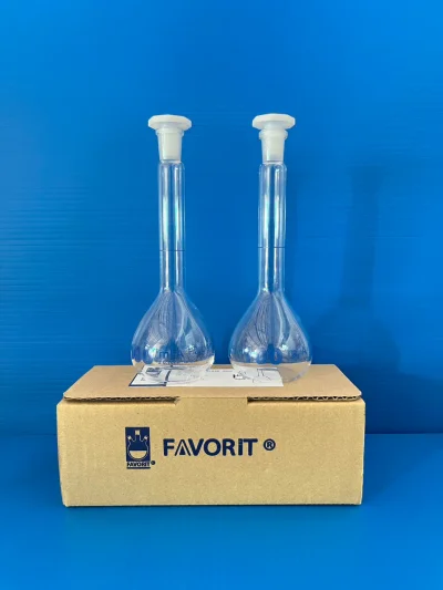 Volumetric flask PE stopper Class A 100ml,"Favorit"