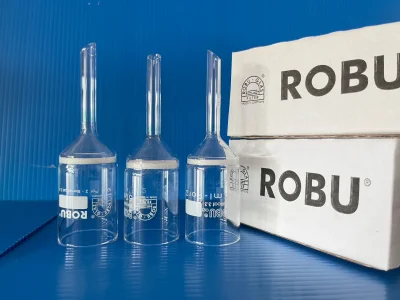 Filter funnel, Porosity 2, capc. 50 ml., "Robu"