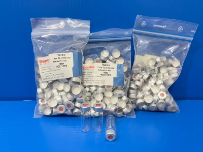 Al crimp cap 11mm red rubber/PTFE (อลูมิเนียม 11mm.)