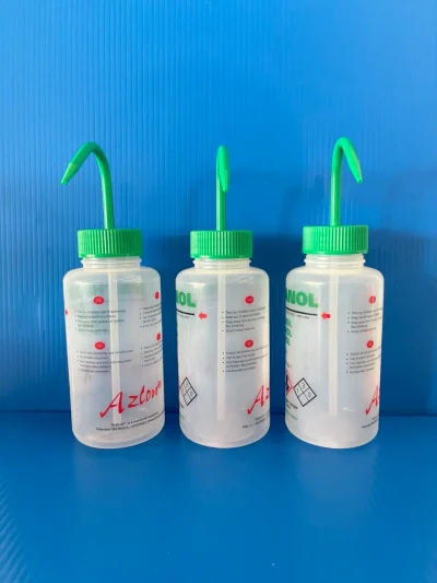 Wash bottle, W/M, 500ml, (Methanol), "Azlon"