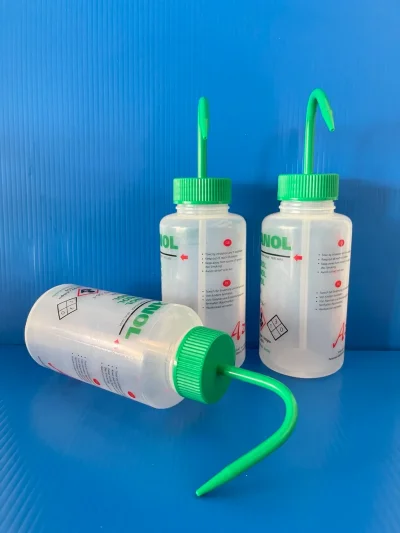 Wash bottle, W/M, 500ml, (Methanol), "Azlon"
