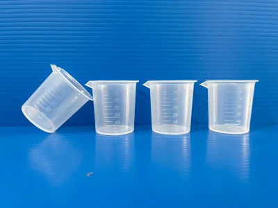 Beaker plastic PP without handle, 50 ml