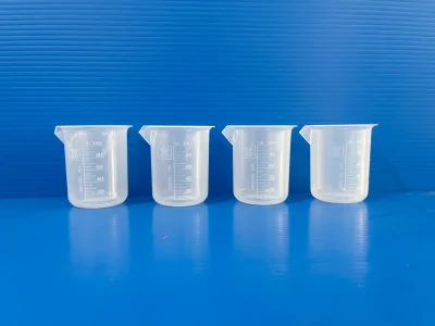 Beaker plastic PP without handle, 100 ml,