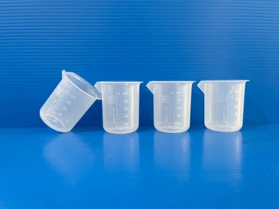 Beaker plastic PP without handle, 100 ml,