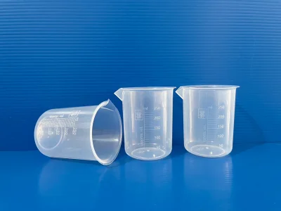 Beaker plastic PP without handle, 250 ml