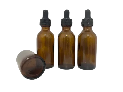 Bottle with dropper,amber glass, 60 ml, "Local"