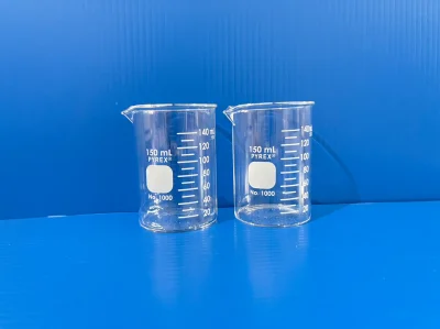 Beaker glass, size 150 ml, "Pyrex"