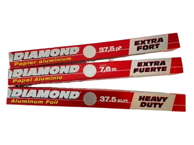 Aluminium foil 37.5 SQ.FT, 18"x7.6 m."Diamond"