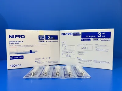 Syring plastic 3 ml, luer lock