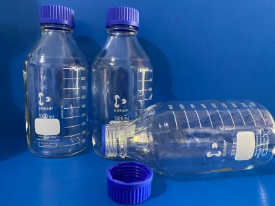 Laboratory Bottle,size 1,000 ml, screw cap "Duran"