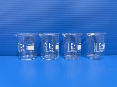 Beaker glass, size 50 ml., "Duran"