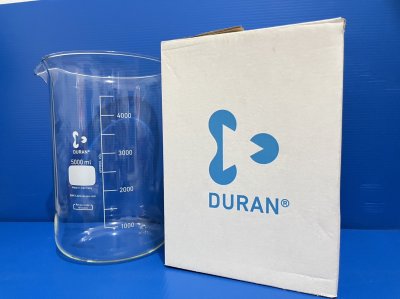 Beaker glass, size 5,000 ml., "Duran"