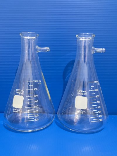 Filtering flask(Suction Flask) size 1L, "Pyrex"