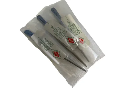 Forcep Stainless, L 5", Round end, "Mira"