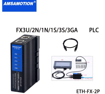 ETH-FX-2P โมดูลแปลงสัญญาณ RS232 422 to Mosbus TCP และยังมีช่องเชื่อมต่อหน้าจอ HMI ทัสกรีน