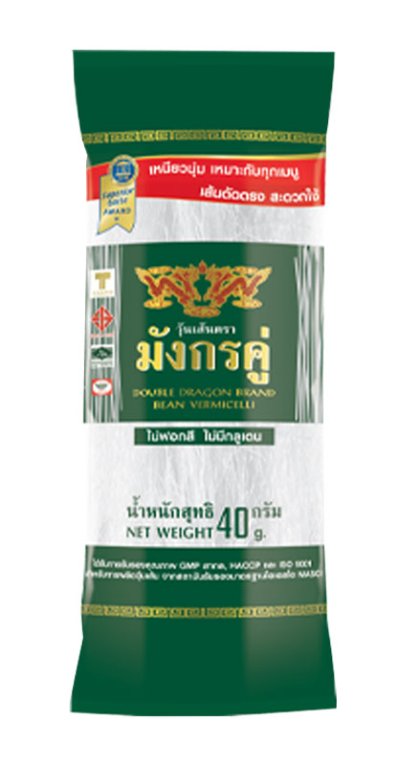 Bean Vermicelli  10 X 10 X 40 G DOUBLE DRAGON BRAND