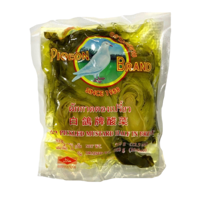 Mustard PICKLED & Soured Green 350gr PIGEON( bag) Mustard PICKLED & Soured Green 350gr PIGEON( bag)
