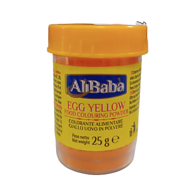 FOOD COLCOUR ALIBABA YELLOW 12X25 GR FOOD COLCOUR ALIBABA YELLOW 12X25 GR