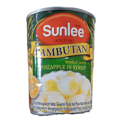 Sunlee Rambutant stuffed with pineapple in syrup 565G(230G)