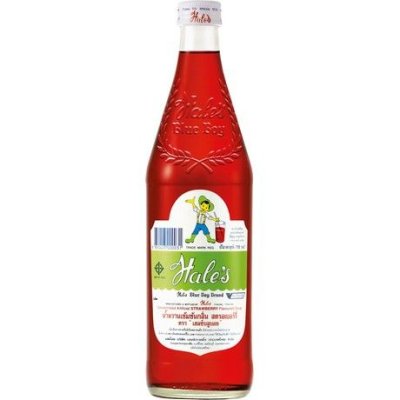 Hale's Blue Boy Brand  Flavoured Syrup, 710	น้ำแดง รสสตอเบอรี่ 12/710 ML HALE'S BLUE BOY(1500)