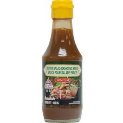 Salsa Per Condimento Per Insalata Di Papaya Som Tum 12 X 200 ML POR KWAN น้ำปลาร้าส้มตำ ตราพ่อขวัญ 12/200 ML (POR KWAN)