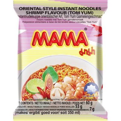 NOODLES MAMA INST.SHRIMP T.Y 30x60G[TH]5634 มาม่า บะหมี่กึ่งสำเร็จรูป 30/60G[EU/HALAL]