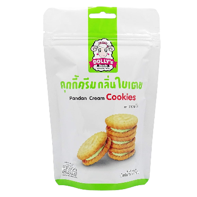 Pandan Cream Cookies 12 X 70 GR DOLLY'S