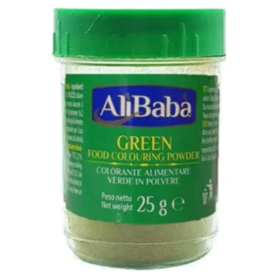 FOOD COLCOUR ALIBABA GREEN 12X25 GR FOOD COLCOUR ALIBABA GREEN 12X25 GR