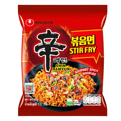 Instant Noodle Shin Stir-Fry Ramyun 20 X 131 GR-NONGSHIM