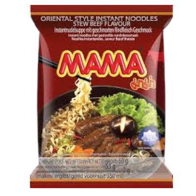 Instant Noodles Stew Beef 30 X 60 GR MAMA