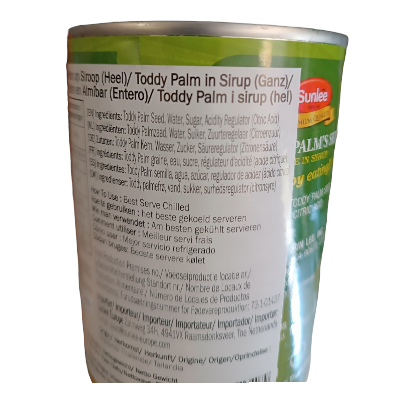 Sunlee Todfy plam in syrup  565G(230G) Sunlee Todfy plam in syrup  565G(230G)