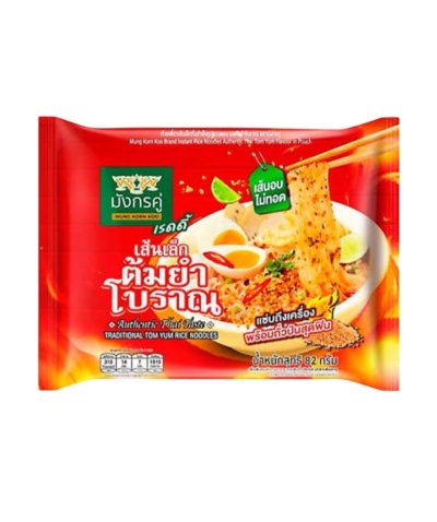 INSTANT RICE NOODLE AUTHENTIC THAI TOM YUM FLAVOUR IN POUCH DOUBLE DRAGON READY