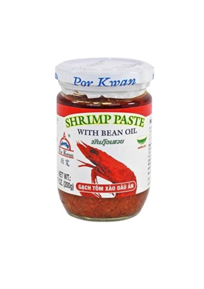 SHRIMP Paste with Bean Oil 24 X 200 GR  POR KWAN	มันกุ้งเสวย 200 GR พ่อขวัญ
