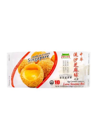 CHINATOWN  Sesame Balls Lava Egg Custard 228 G	ขนมงาไข่หงส์  (ไส้คัสตาสตาร์ด ลาวาทะลัก)CHINATOWN  228 G