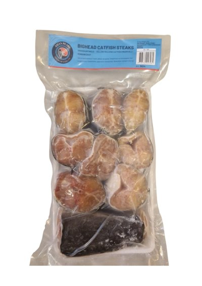 Yellow walking catfish steaks 50/80 G-10X1 KG	ปลาดุกเหลืองหั่นชิ้น 1kg