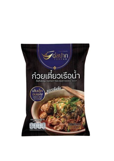 INSTANT THAI  BOAT- DRY RICE NOODLES (TORPAK BRAND)120 gr	ก๋วยเตี๋ยวเรือแห้ง เส้นเล็ก 120ก ตราต่อปาก